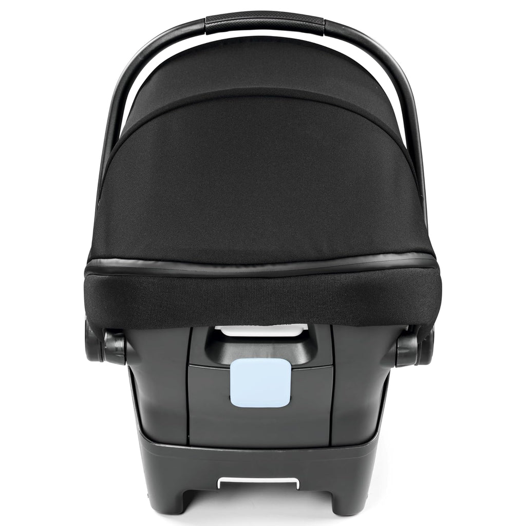 Peg Perego Primo Viaggio 4-35 Lounge - Reclining Rear Facing Infant Car Seat - Includes Base with Load Leg & Anti-Rebound Bar - for Babies 4 to 35 lbs - Made in Italy - True Black (Black)