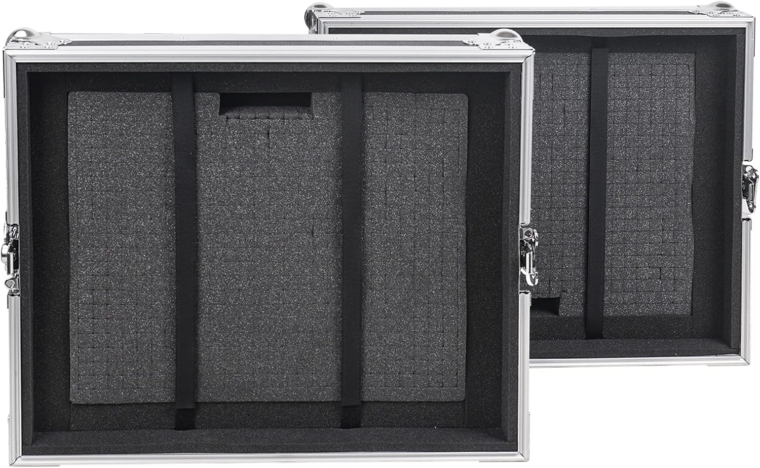 Sound Town 6U Rack Case with 2U Rack Drawer, Casters, for 19' Amps, Mixers, Microphone Receivers (STRC-6U2DR)