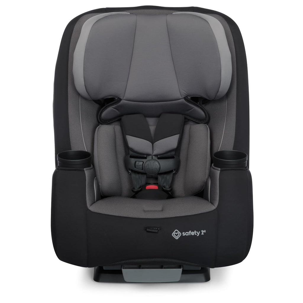 Safety 1st TriMate 3-in-1 Convertible Car Seat, Slim Fit, Infant to Big Kid Car Seat, Easy-Install Harness, Machine-Washable Cover, Dishwasher-Safe Cup Holders, 5-100 lbs, Sharkskin