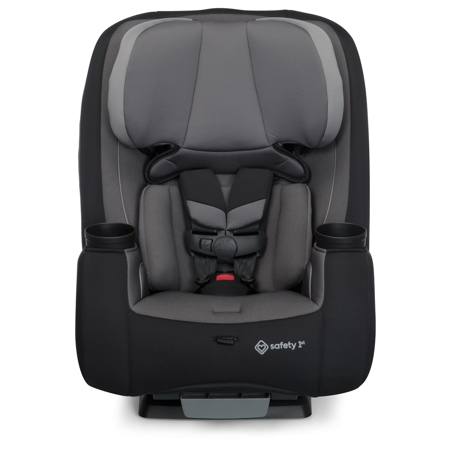 Safety 1st TriMate 3-in-1 Convertible Car Seat, Slim Fit, Infant to Big Kid Car Seat, Easy-Install Harness, Machine-Washable Cover, Dishwasher-Safe Cup Holders, 5-100 lbs, Sharkskin