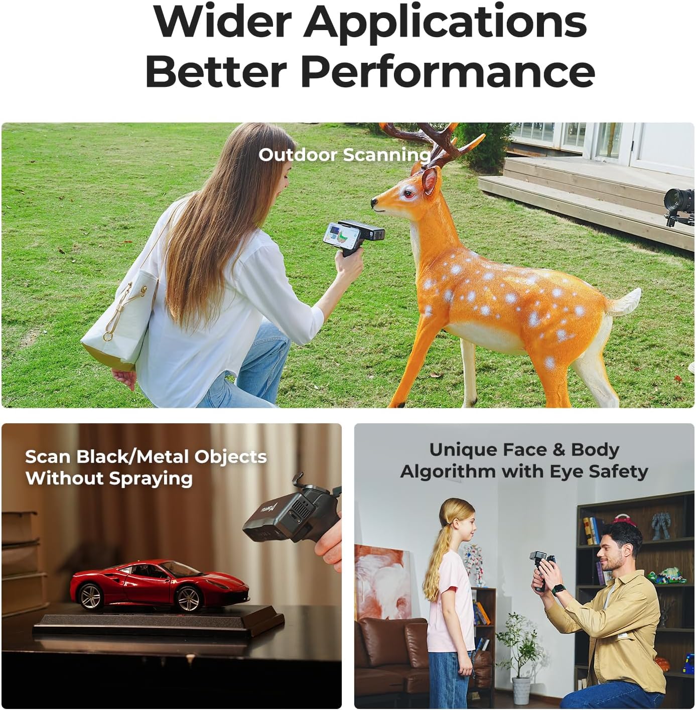Creality Otter Lite Basic 3D Scanner with High Precision 0.05mm, up to 30FPS Scanning Speed, Support 20-2000mm Objects for Windows Mac iPhone Android, Reverse Engineering & DIY Projects