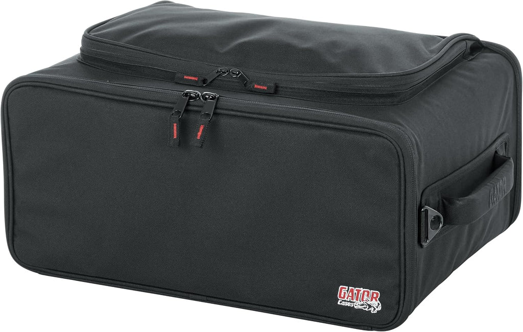 Gator Cases Lightweight Rack Bag with Removable Shoulder Strap, 4U Rack - 12.5' Rackable Depth (GR-RACKBAG-4U)
