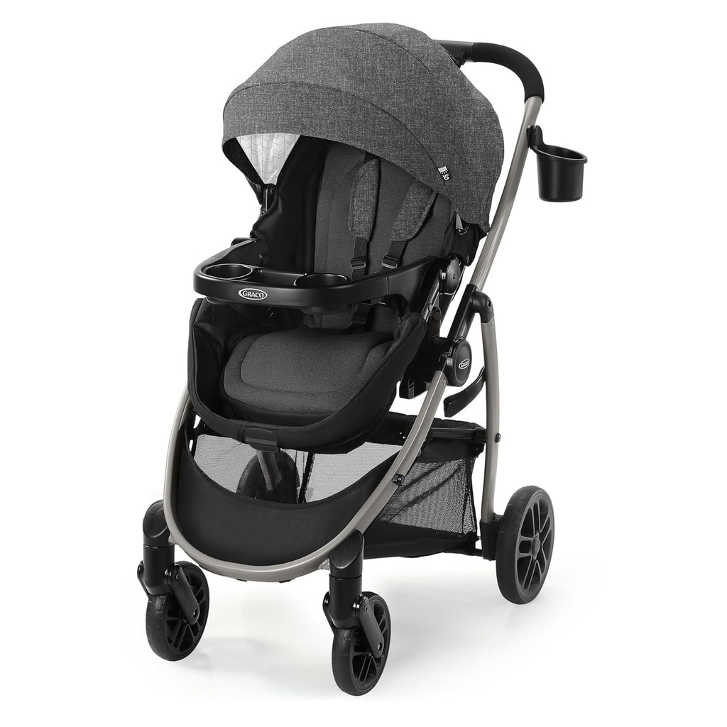 Graco® Redmond Modes Pramette Stroller 3-in-1 Convertible: Car Seat Carrier Infant Pramette to Toddler Stroller with Reversible Seat and One-hand Fold