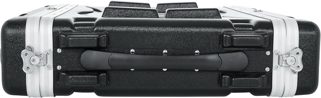 Gator Cases Soundcheck Series Lightweight Molded 2U Rack Case with Heavy Duty Latches, Standard 19.25' Depth (GR-2L)