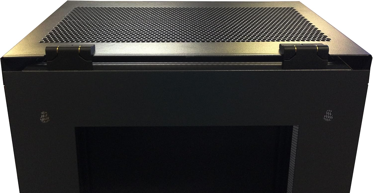 6U Vertical Wall Mount Server Rack Cabinet, 19 Inch Network Enclosure, 35' Full-Length Capacity, Mesh Door, Space-Saving Rack for Switches, Routers, Patch Panels