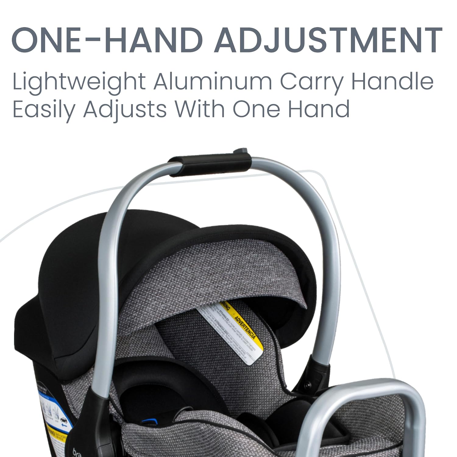 Britax Willow SC Infant Car Seat, Rear Facing Car Seat with Alpine Base, ClickTight Technology, RightSize System, Pindot Onyx