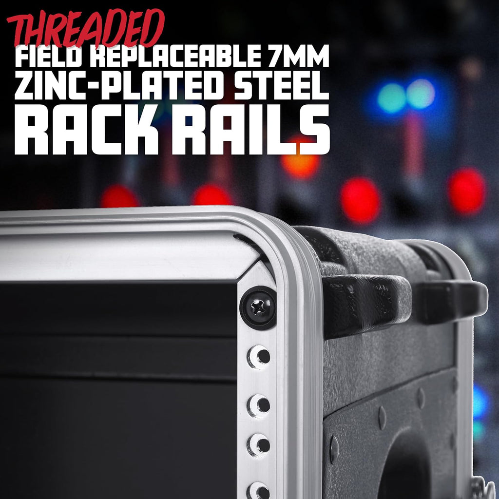 Gator Cases Lightweight Molded 2U Rack Case with Heavy Duty Latches; Shallow 14.25' depth (GR-2S)
