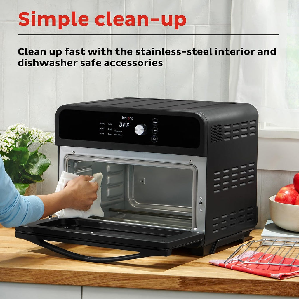 Instant Pot Omni 19QT/18L Toaster Oven Air Fryer, 7-in-1 Functions, Fits 12' Pizza, Crisps, Broils, Bakes, Roasts, Toasts, Warms, Convection, 100+ In-App Recipes, from the Makers of Instant Pot, Black