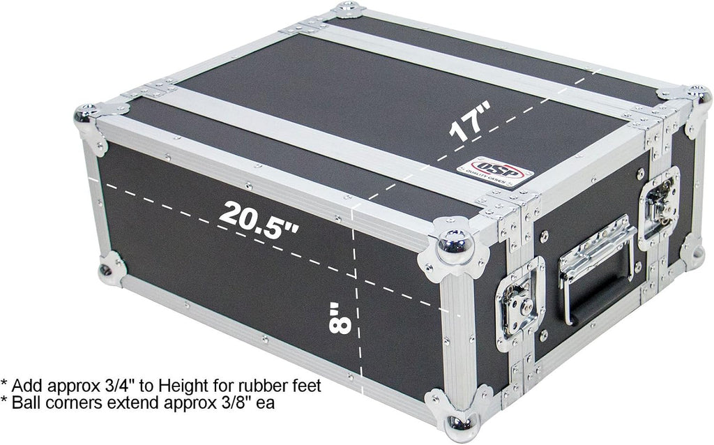 OSP Cases | ATA Road Case | 4-Space Effects Rack | 10' Deep | RC4U-10