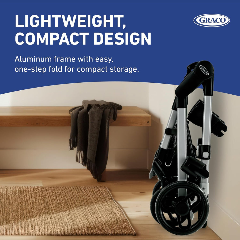 Graco® Modes Nest Travel System, 3-in1 Modular Carseat Stroller Combo, Adjustable Slide2Me Infant Car Seat Carrier, Pramette, Toddler Stroller