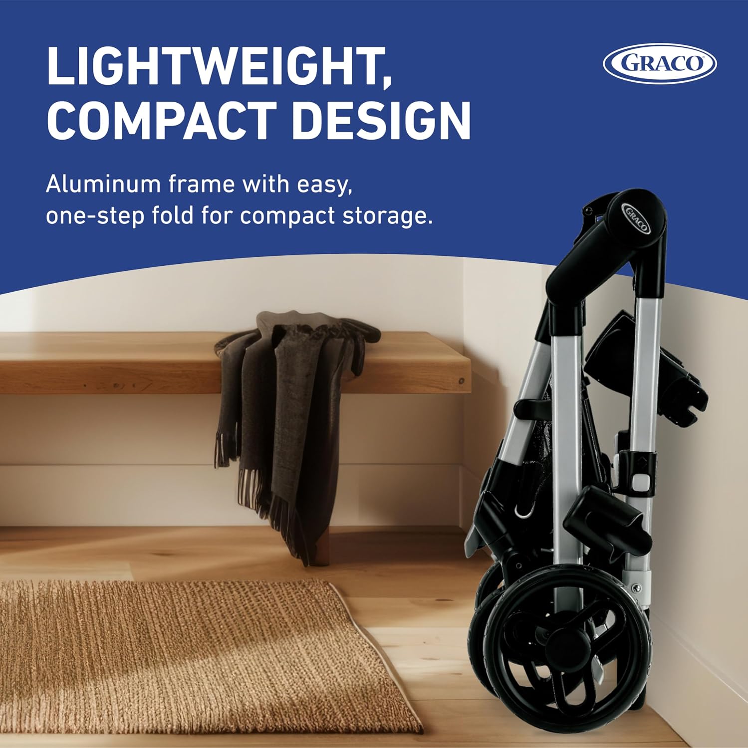 Graco® Modes Nest Travel System, 3-in1 Modular Carseat Stroller Combo, Adjustable Slide2Me Infant Car Seat Carrier, Pramette, Toddler Stroller