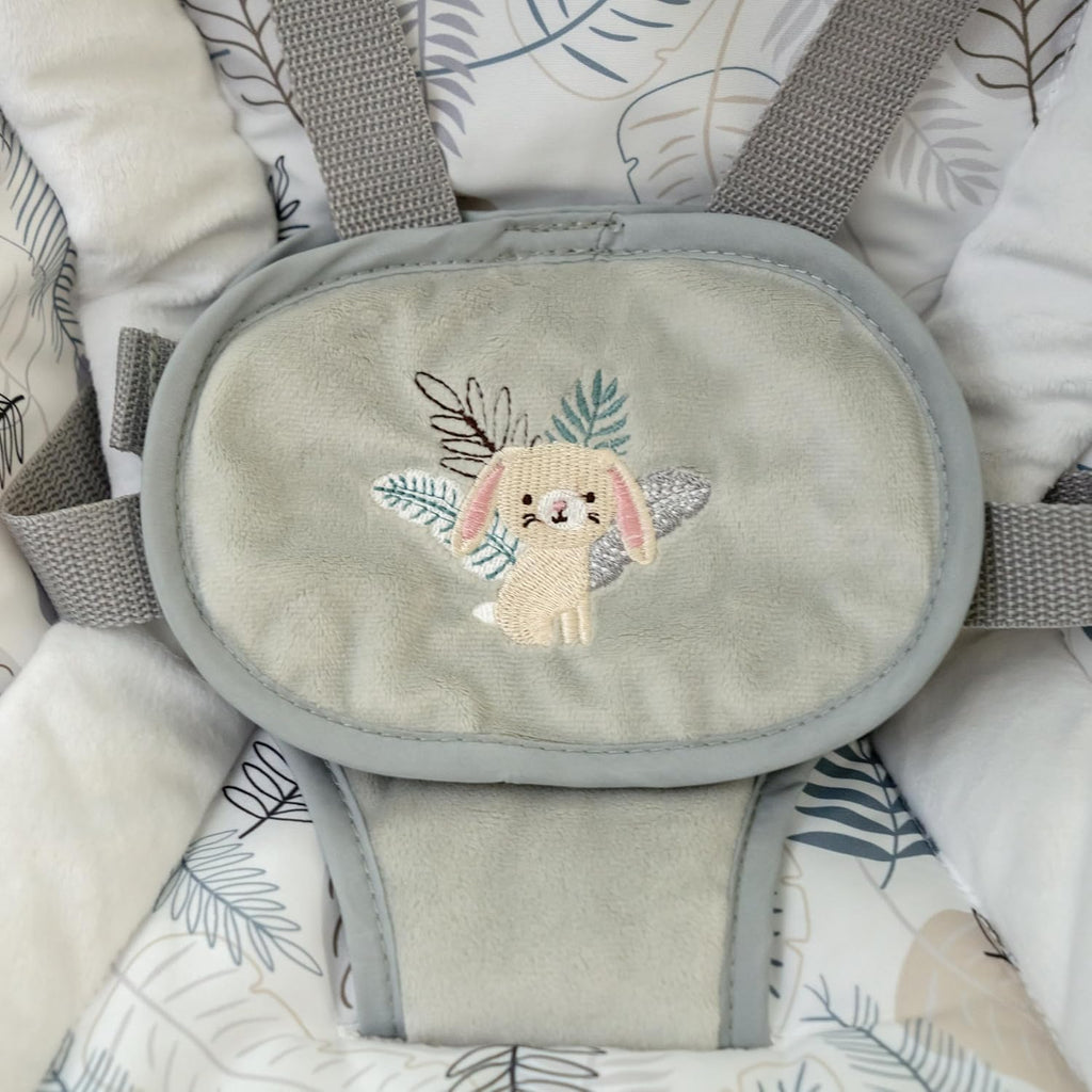 Ingenuity InLighten 2-in-1 Soothing Baby Swing & Rocker - Vibrating Swivel Infant Seat, Soothing Sounds, Lights - Remy
