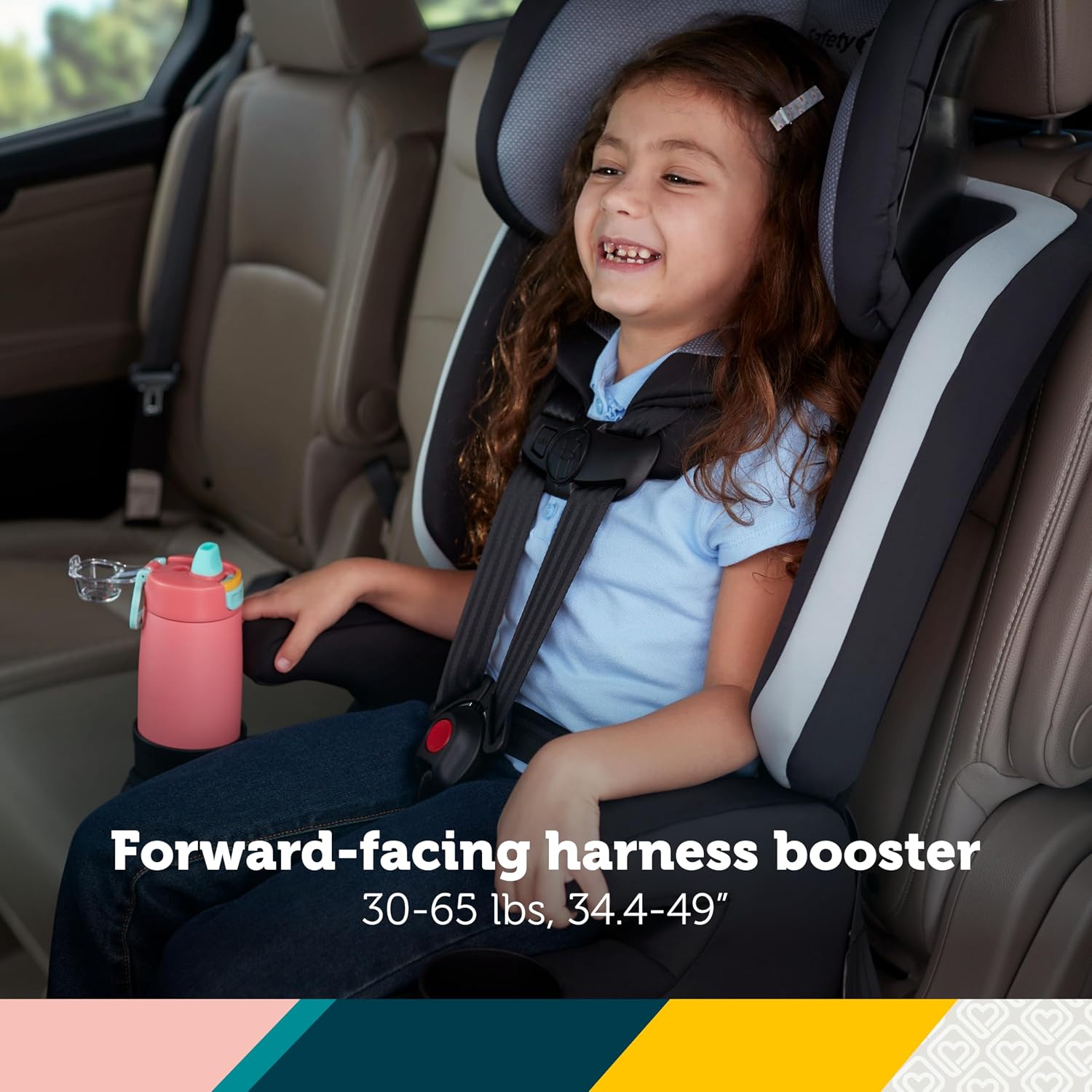 Safety 1st Boost-and-Go 3-in-1 Harness Booster Car Seat, High Street
