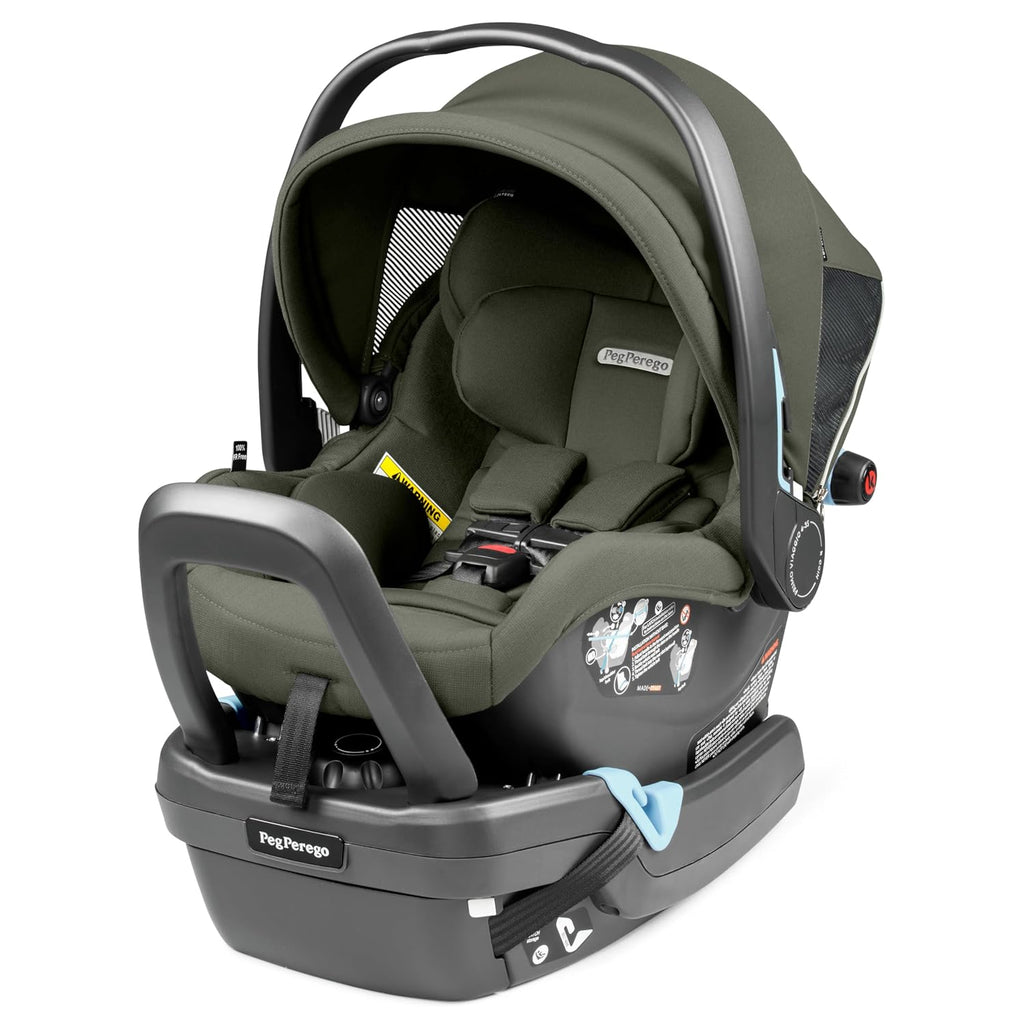 Peg Perego Primo Viaggio Nido - Rear Facing Infant Car Seat - Includes Base with Load Leg & Anti-Rebound Bar - for Babies 4 to 30 lbs - Made in Italy - Metal
