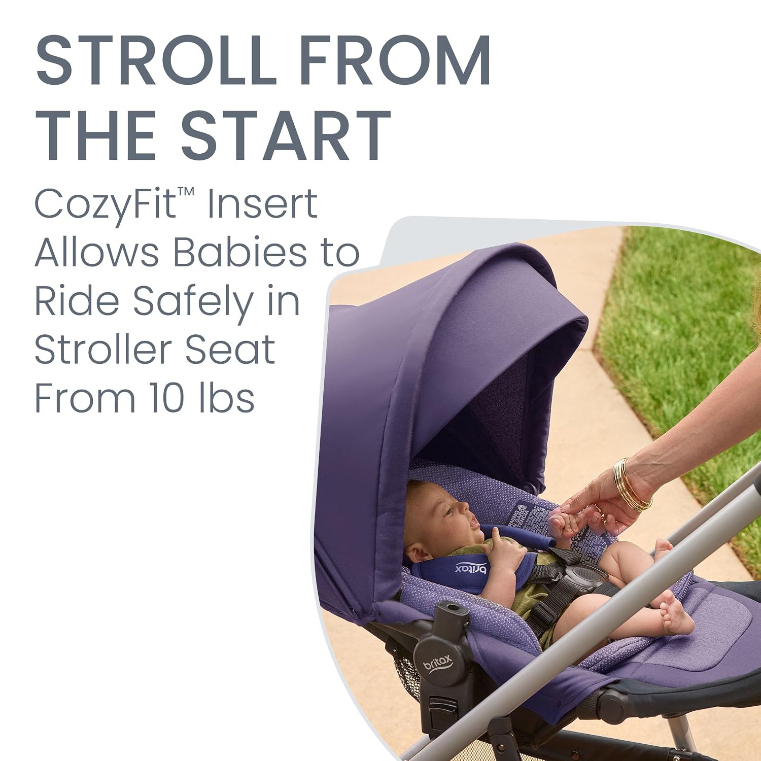 Britax Willow Grove SC Travel System, Infant Car Seat Stroller Combo with Willow SC Infant Car Seat, Alpine Base, and Grove Stroller; ClickTight Technology, SafeWash & StayClean Fabrics — Pindot Iris