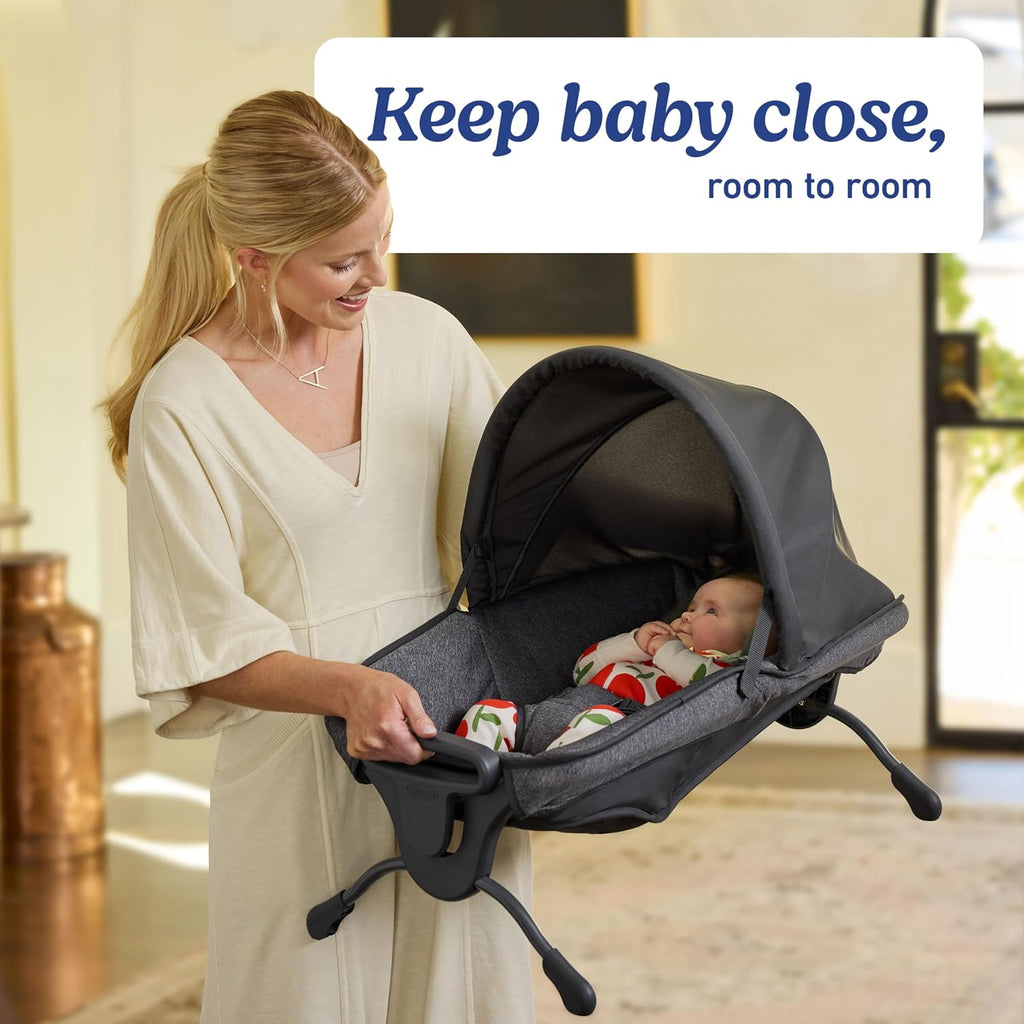 Graco Pack n' Play Close2Baby Playard with Baby Bassinet, Changing Table, Portable Infant Seat, Milan