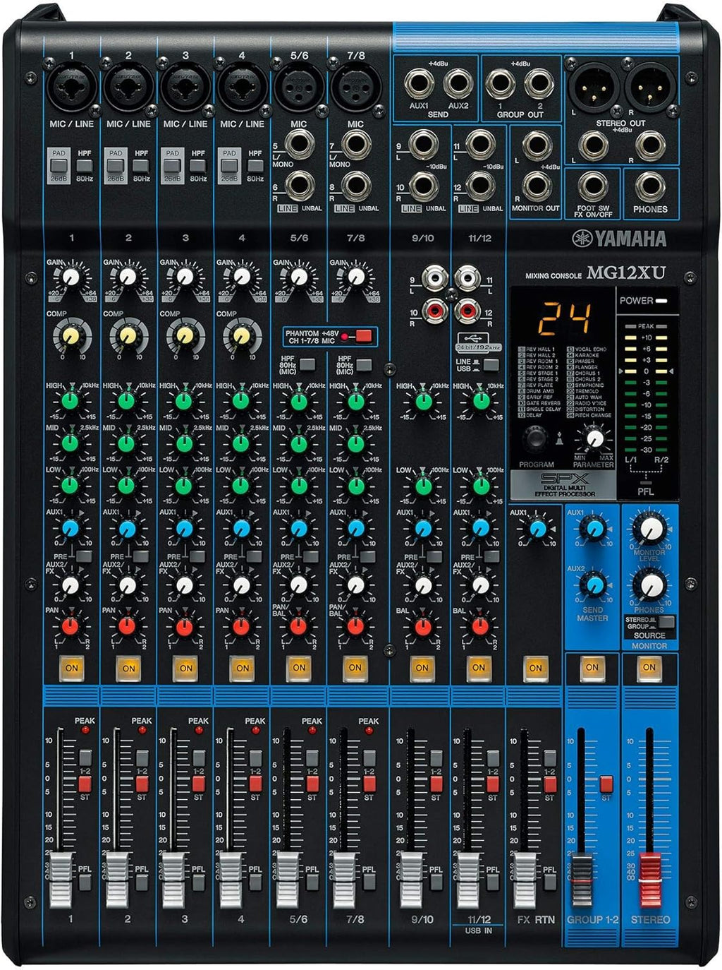 Yamaha MG12XU 12-Input 4-Bus Mixer with Effects