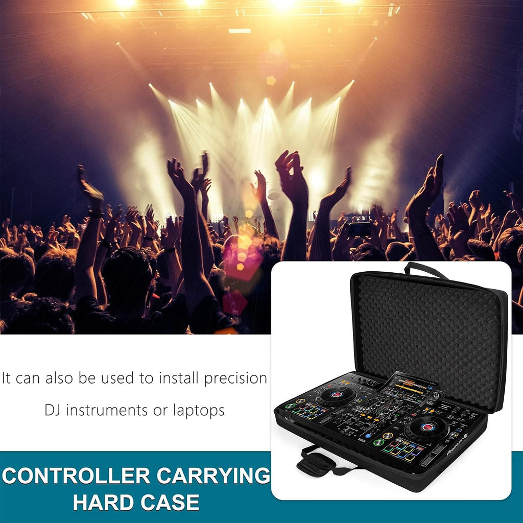 Lightweight Molded EVA Storage Case Fits for Pioneer DDJ RX2 RX3, 29.5 X 19.3 X 5.5 Inch Black