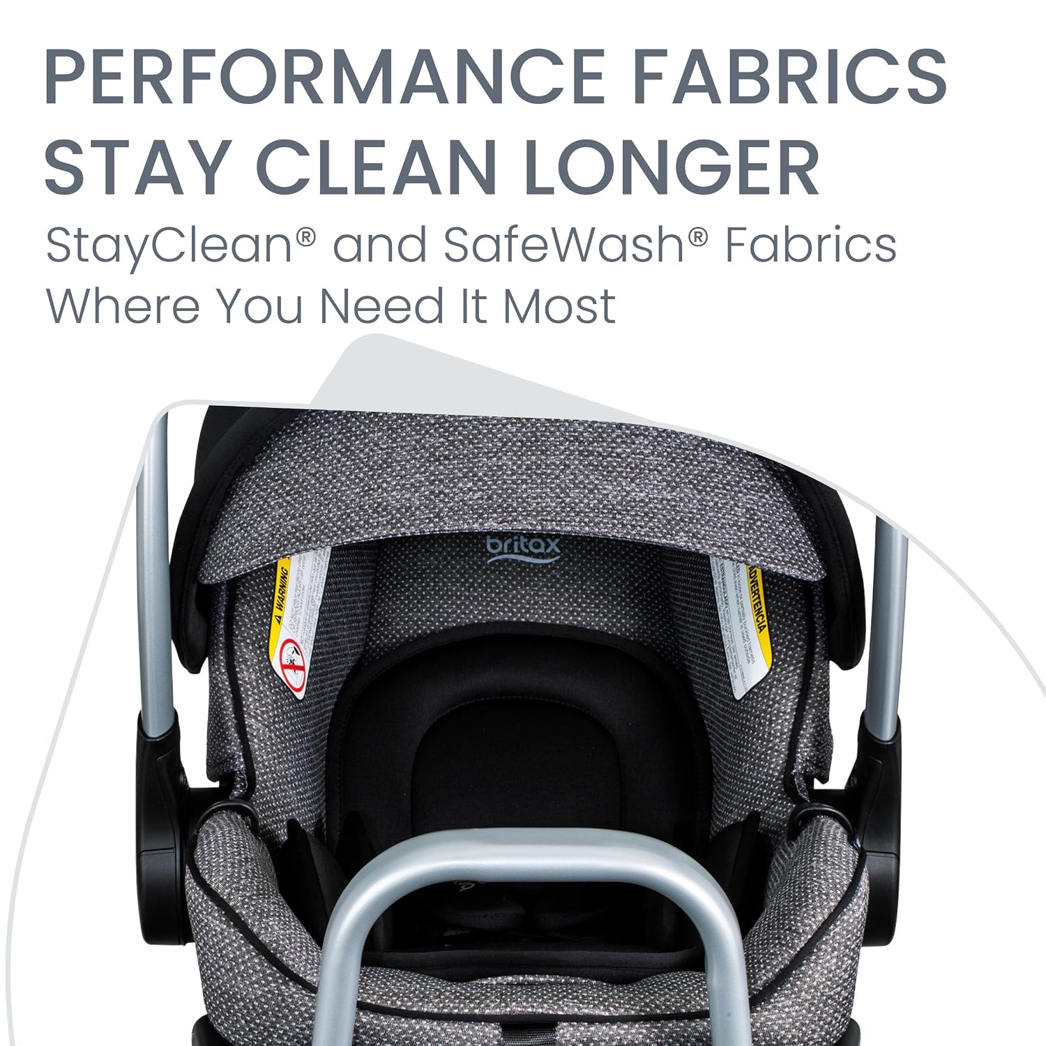 Britax Willow SC Infant Car Seat, Rear Facing Car Seat with Alpine Base, ClickTight Technology, RightSize System, Pindot Onyx