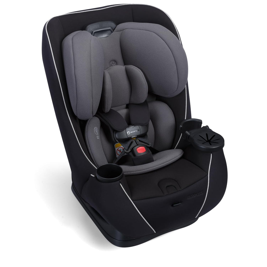 Maxi-Cosi Pria Max+ All-in-One Baby Convertible Car Seat, Rear Facing, Forward Facing Infant Toddler Booster, Easy Latch Install, Magnetic Buckle, Adjustable Harness, Cup Holders, Sea Shadow