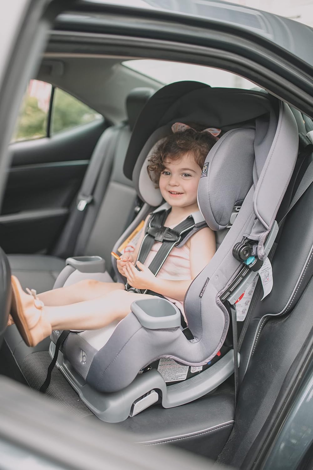 Baby Trend Cover Me™ 4-in-1 Convertible Car Seat, Vespa – Built-in Canopy, 4-Stage Growth System, Plush Comfort Padding, Multi-Position Recline