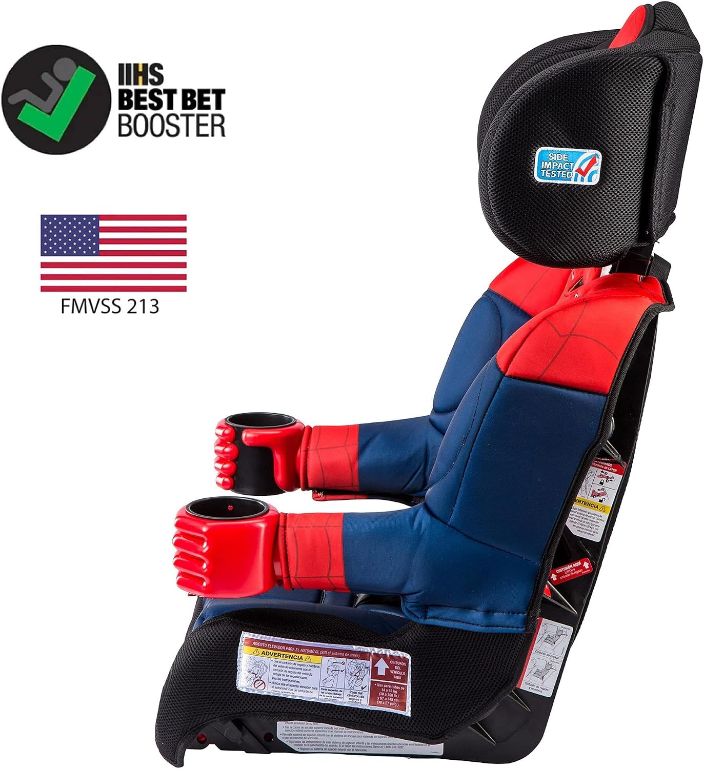 KidsEmbrace 2-in-1 Car Seat | Forward-Facing Harness (26.5–65 lbs) & Booster Mode (40–100 lbs) | Latch | Premium Fit with Multi-Position Headrest, Harness & Recline
