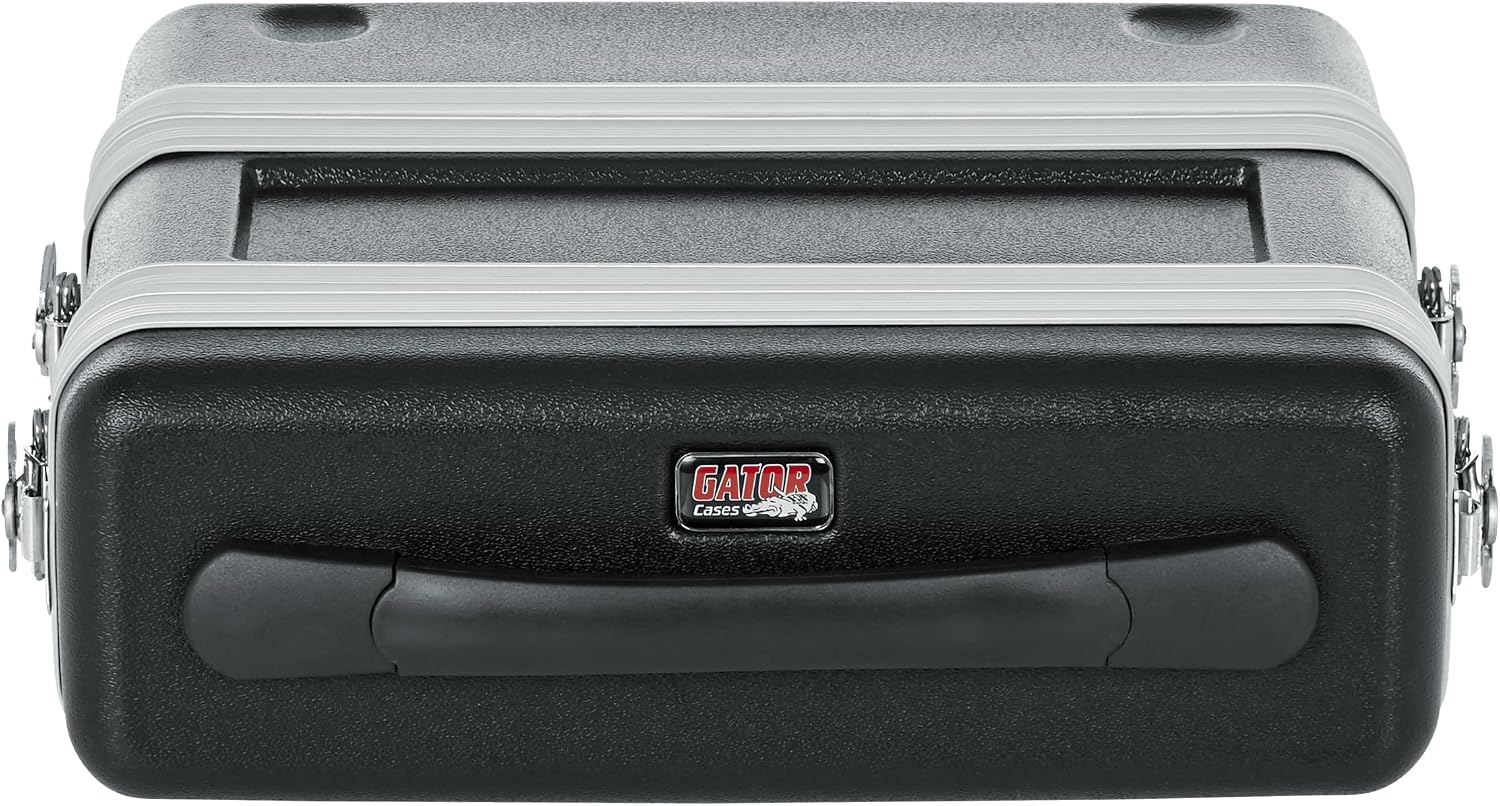 Gator Cases Single Wireless Microphone System Case, Live-in Style Holds Reciever, Body Pack, and Microphone with Antenna Access (GM-1WP)
