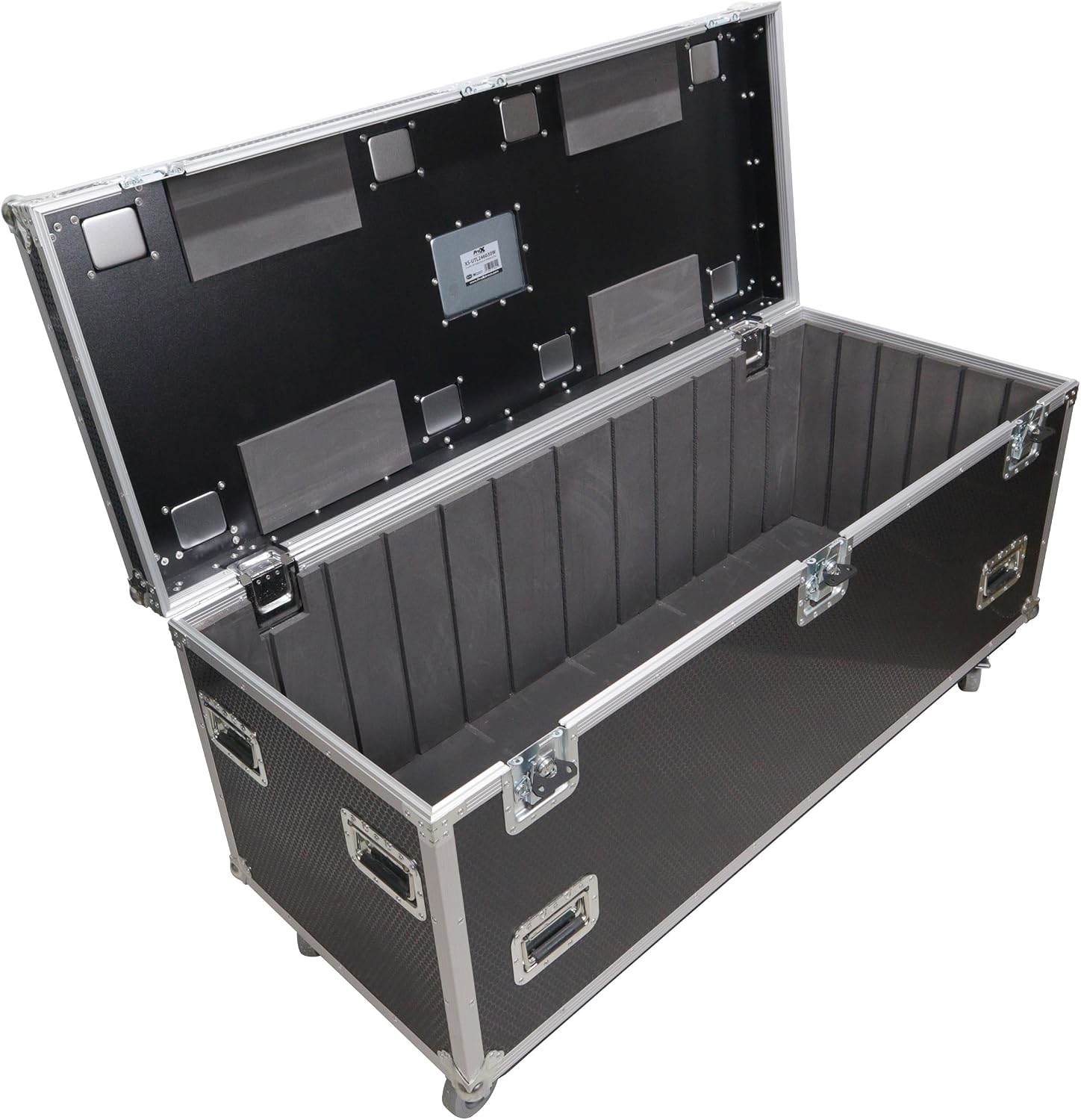 ProX XS-UTL246030W MK2 TruckPax Utility ATA Flight Case Truck Storage Road Case with Dividers Tray and 4' in casters