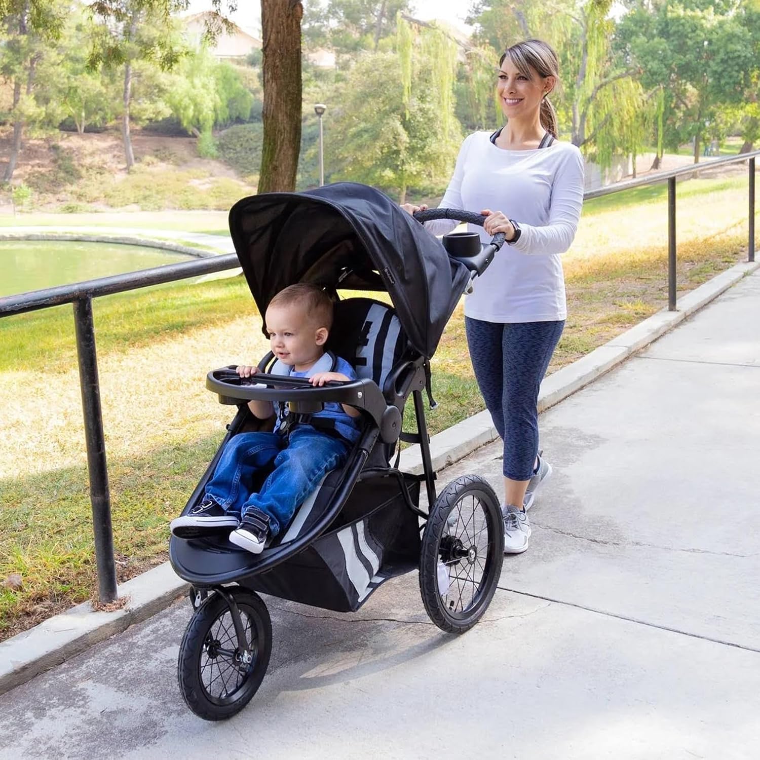 Baby Trend Cityscape Jogger Travel System with Ally 35 Infant Car Seat, Sparrow