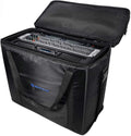 Rockville RRB55 5U Rack Bag Double-Sided Case, 16' Depth, Shoulder Strap, Zippered Pockets, Lightweight, Durable Nylon, for DJs and Live Sound Professionals
