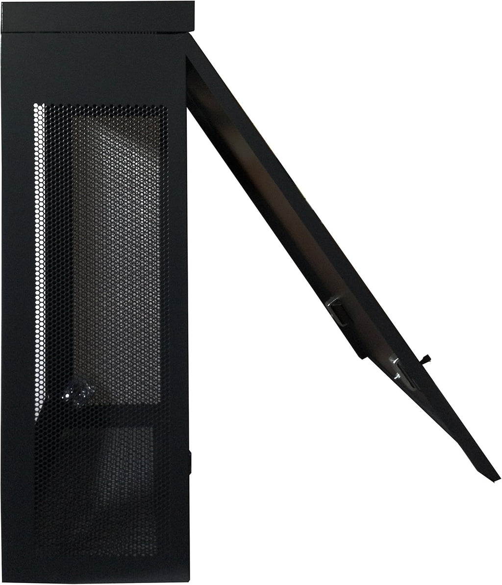 6U Vertical Wall Mount Server Rack Cabinet, 19 Inch Network Enclosure, 35' Full-Length Capacity, Mesh Door, Space-Saving Rack for Switches, Routers, Patch Panels