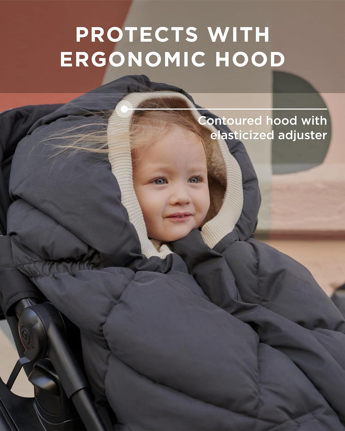 7AM Enfant Stroller Blanket 212 - Adjustable Baby Car Seat Zipped Blanket for Babies Winter, Unisex Multi Purpose Fleece Lined Warm Hooded Toddler Footmuff Water Repellent | (6M - 4T)
