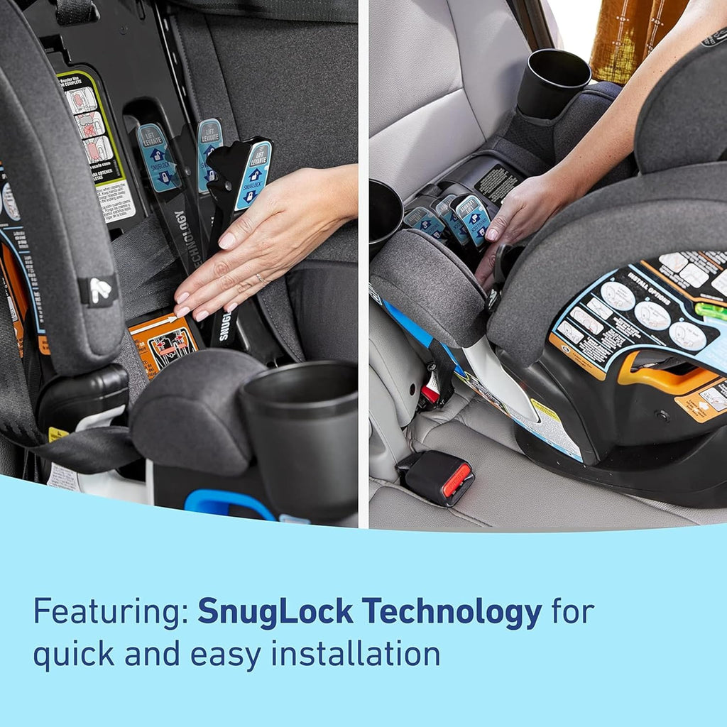 Graco® 4Ever DLX Grad 5-in-1 Car Seat Harrison Infant Toddler Booster Convertible Car Seat Features Slim Fit