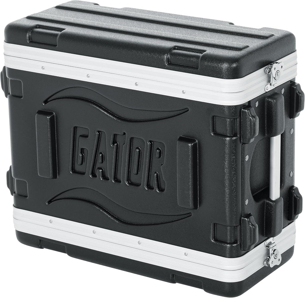 Gator Cases Lightweight Molded 4U Rack Case with Heavy Duty Latches, Shallow 14.25' Depth (GR-4S)
