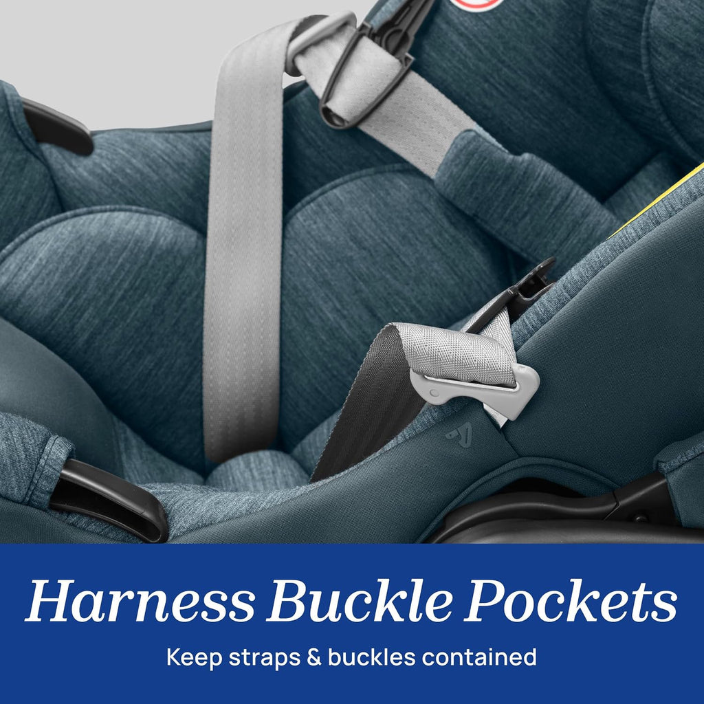 Chicco KeyFit Max Zip ClearLux Infant Car Seat and Base, Rear-Facing Seat for Infants 4-30 lbs., Zip-Open Privacy Shield, Compatible with Chicco Strollers, Baby Travel Gear | Verona/Grey