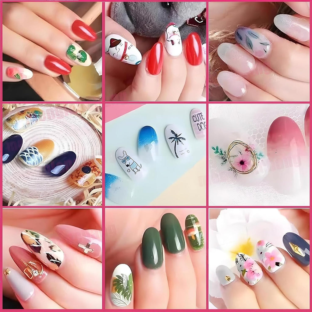 Nail Printer Nail Art Machine,Desktop Portable 3D Nail Painting Machine W/Uv Cure/5-In Touch Screen Display,Smart DIY Art Fingernail Printer Machine for Home Nail Salon Cute Girls Women