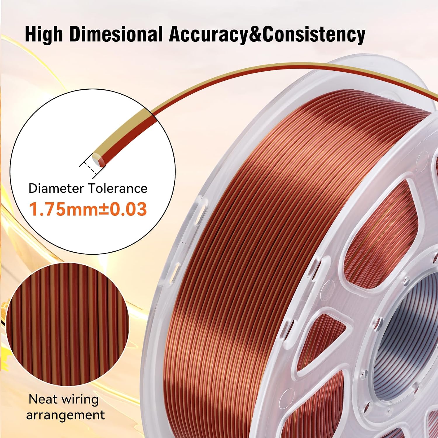 Kingroon 16KG PLA Filament 1.75mm Bundle, 3D Printer Multicolor Filament Bulk Includes Basic PLA and Tri Color Silk PLA, 1KG Spool x 16 Pack, Dimensional Accuracy +/- 0.03mm, Fit Most FDM Printers