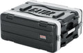 Gator Cases Lightweight Molded 4U Rack Case with Heavy Duty Latches, Shallow 14.25' Depth (GR-4S)
