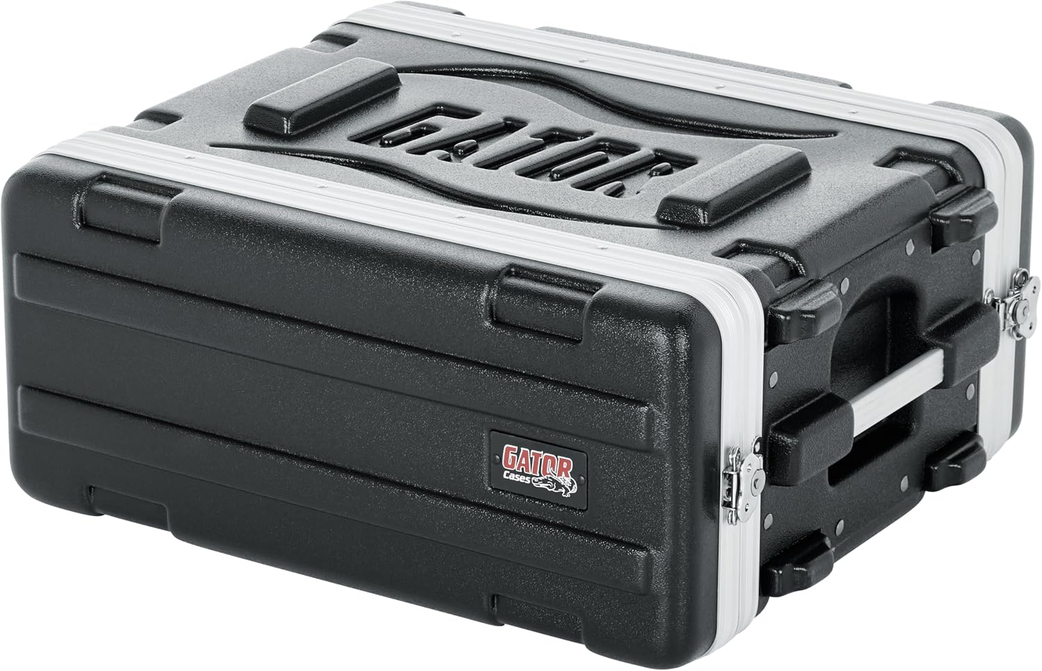 Gator Cases Lightweight Molded 4U Rack Case with Heavy Duty Latches, Shallow 14.25' Depth (GR-4S)