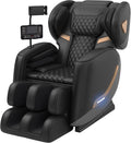 Luxury 3D Zero Gravity Full-Body Shiatsu Massage Chair with 10-Node Rollers,20 Airbags,Waist & Leg Heating, Bluetooth Audio, and Extendable Footrest - Home Relaxation Recliner (Carbon Black)