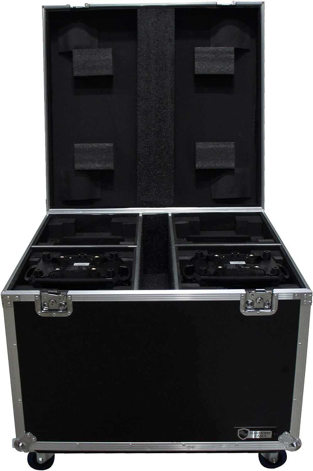 Harmony Audio HC4CH140SR Lighting Quad Space Medium Moving Head Light Flight Case