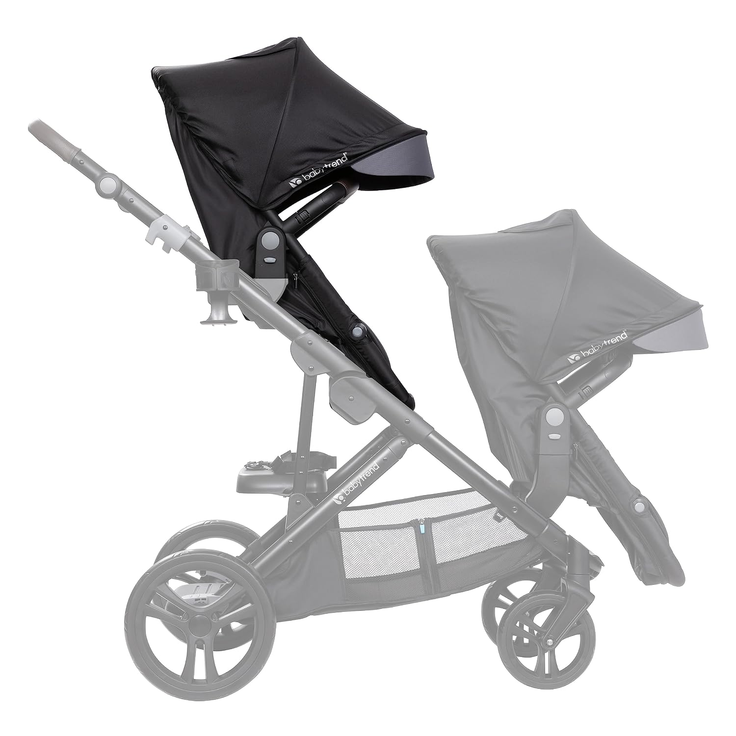 Baby Trend Morph Single to Double Stroller Second Seat, Dash Black