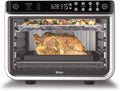 Ninja Air Fryer & Toaster Oven Combo | 10-in-1 Foodi XL Pro Air Fry Countertop Oven | Fit a 5-lb Chicken & Sheet Pan of Vegetables | Bake, Dehydrate, Toast & More |1800 Watts | Stainless Steel | DT201