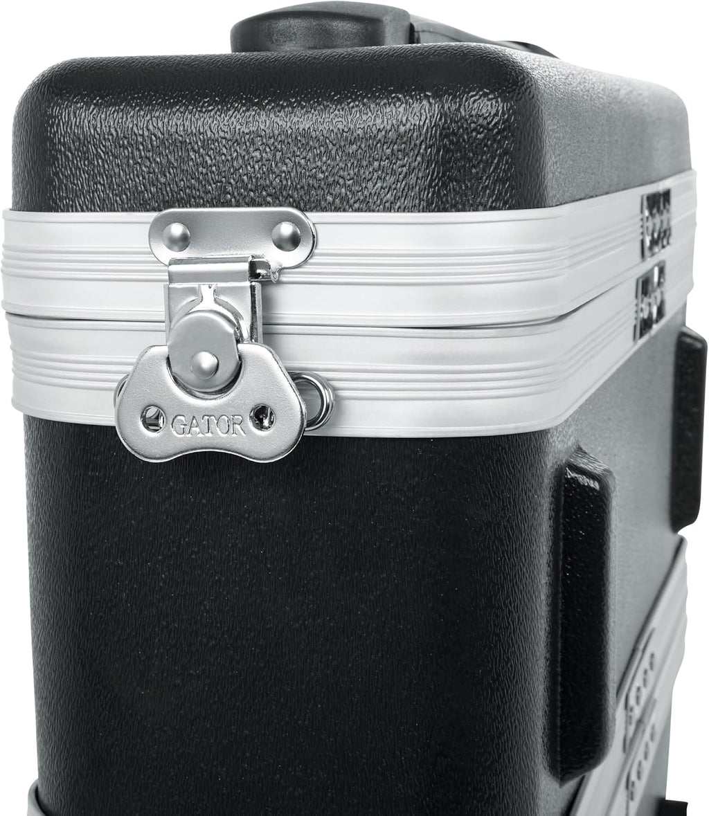 Gator Cases Single Wireless Microphone System Case, Live-in Style Holds Reciever, Body Pack, and Microphone with Antenna Access (GM-1WP)