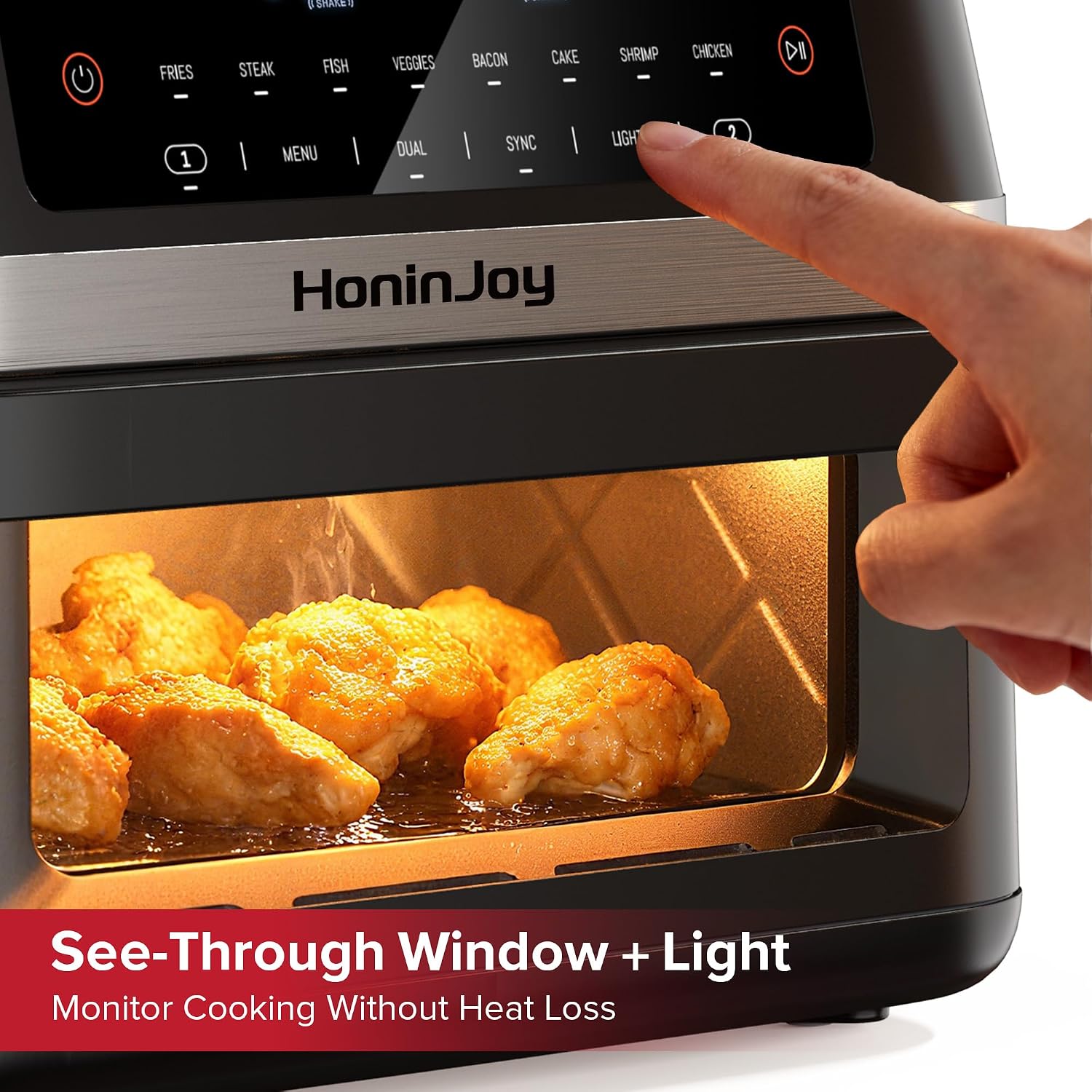 12QT Large Dual Basket Air Fryer with Flex Basket, Viewing Window and 50PCS Paper Liners, 12-in-1 Family Size with Sync & Dual & Light, Double Zone for Bake, Roast, Reheat, Dishwasher Safe