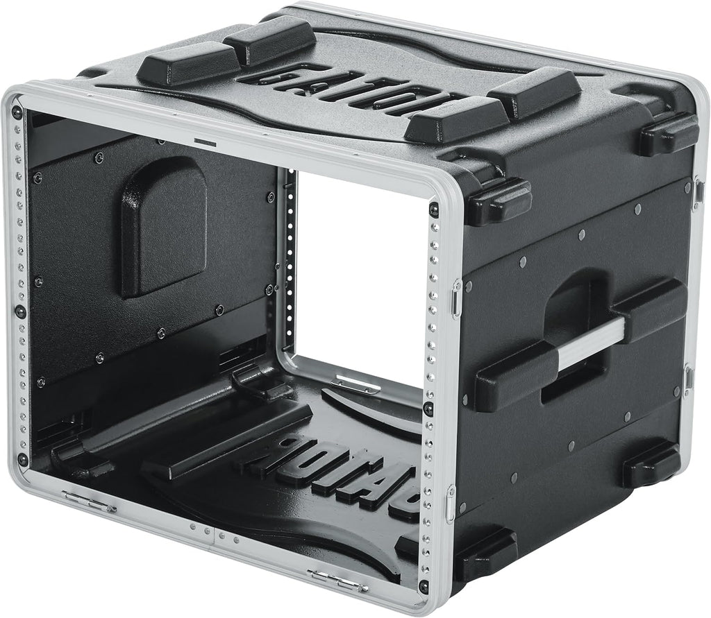 Gator Cases Lightweight Molded 8U Rack Case with Heavy Duty Latches; Standard 19.25' depth, 8U (GR-8L)