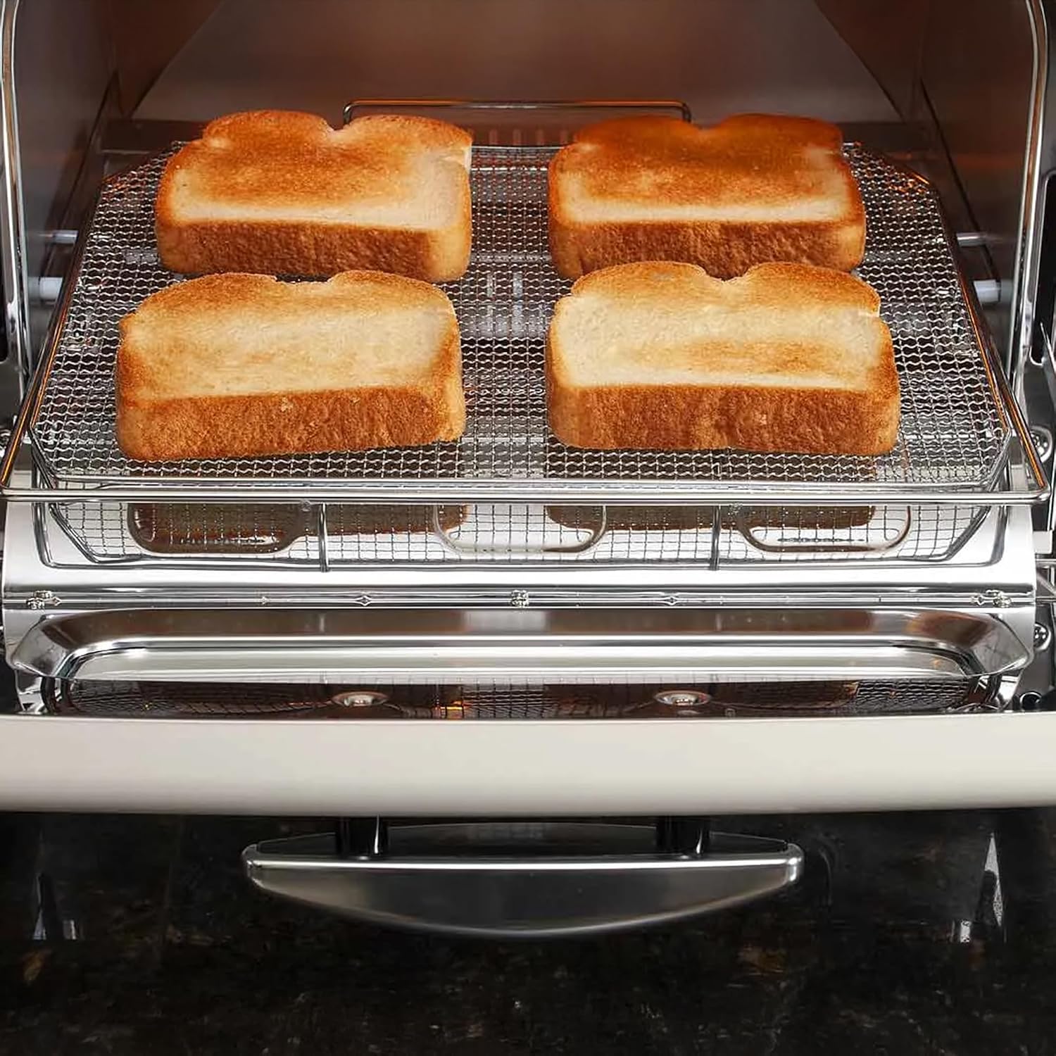 HeatMate Graphite Heating Technology Pop-Up Toaster w/7 Heat Settings, 3 Toasting Functions & Unique Bagel Mode, Olive Green