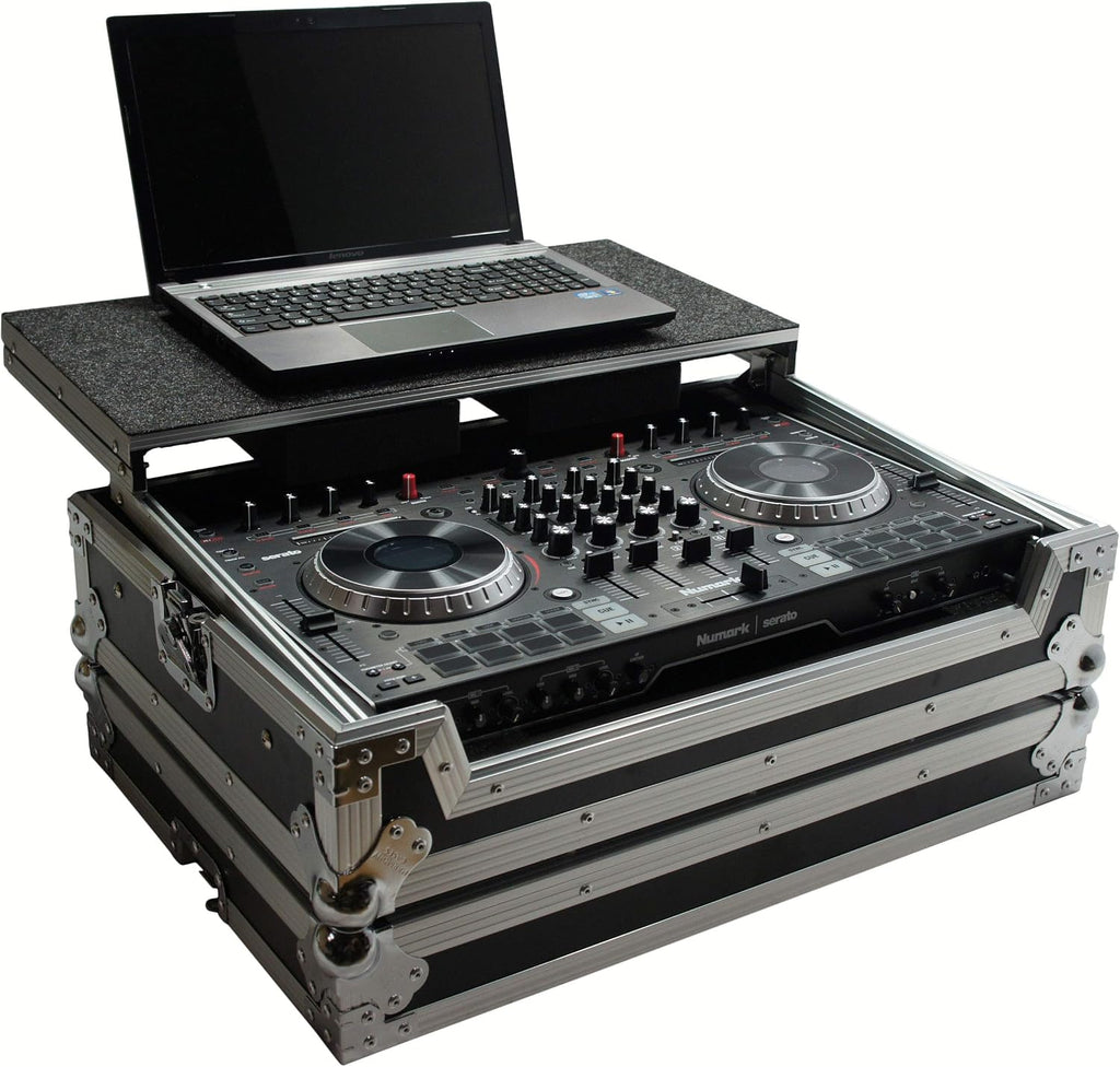 Harmony Audio HCNS6IILT Flight Glide Laptop Stand DJ Custom Case Compatible with Numark NS6 II