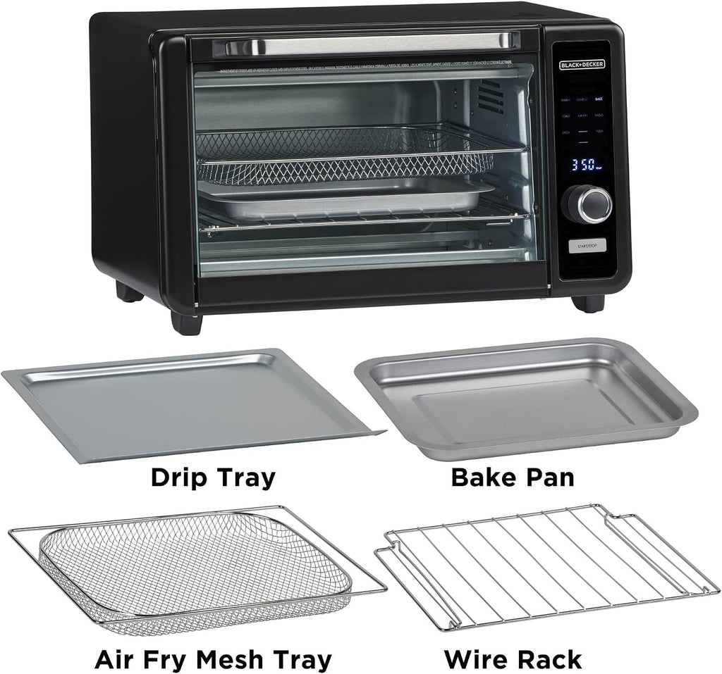 BLACK+DECKER Crisp 'N Bake™ 6-Slice Digital Air Fry Toaster Oven