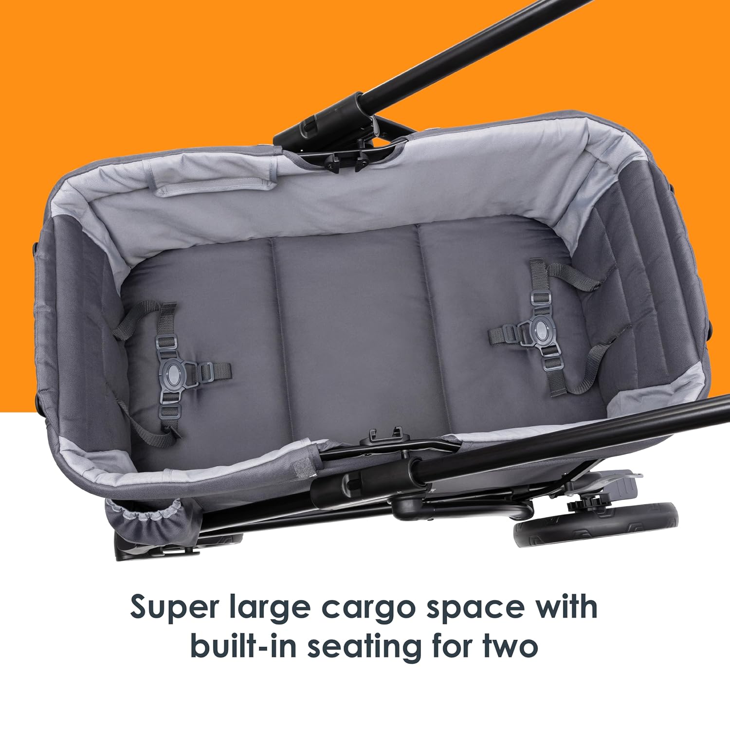 Baby Trend Navigator 2-in-1 Stroller Wagon, Madrid Grey